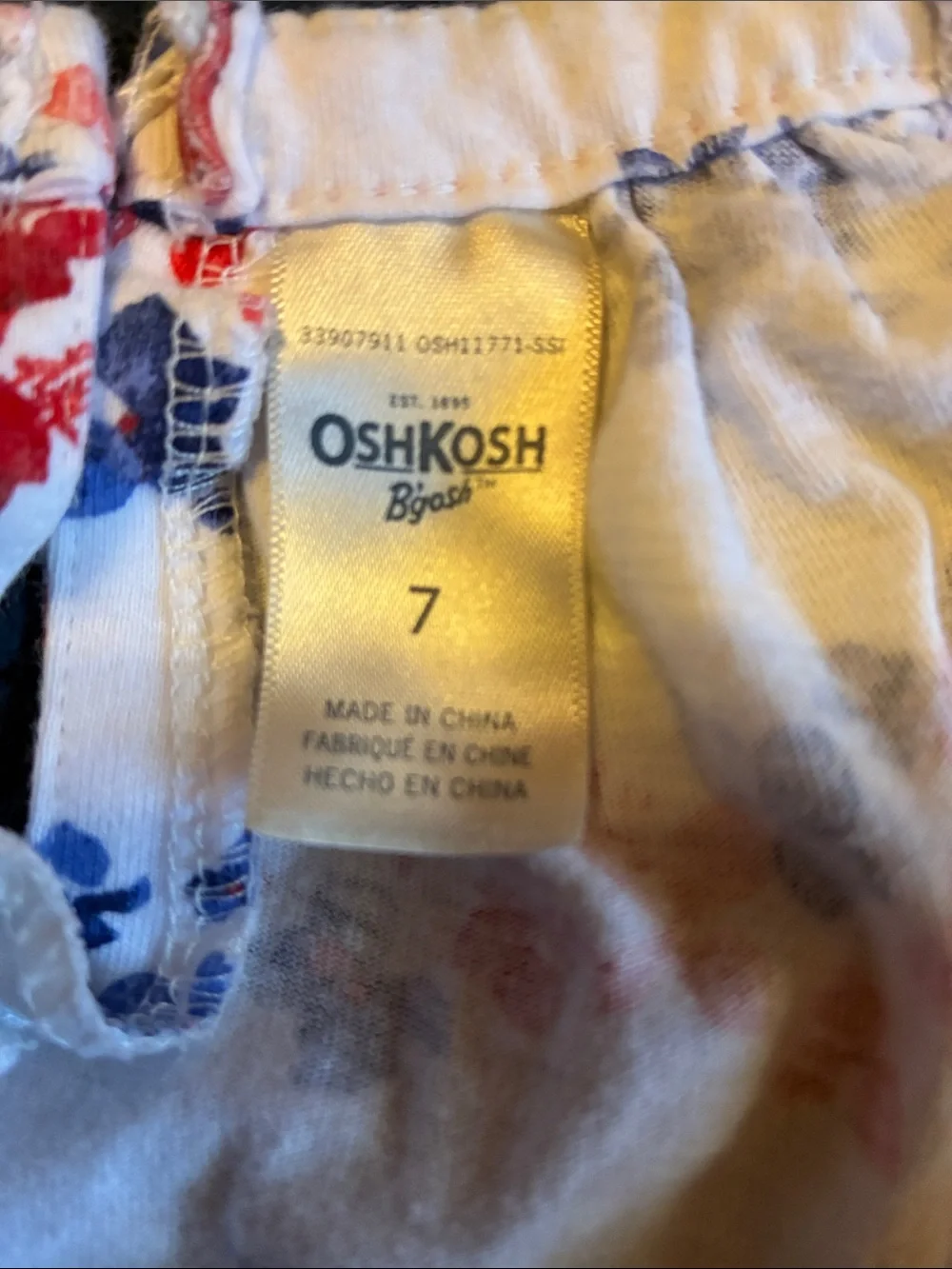 OshKosh B'gosh Red, white & Blue Floral Romper